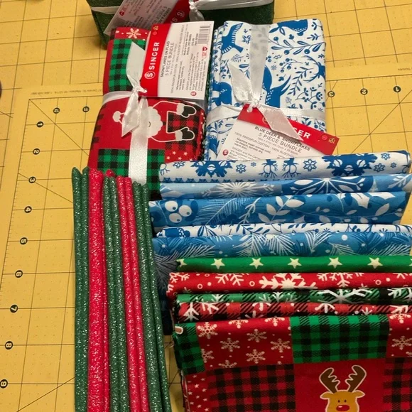 30 Pieces Christmas Cotton Fabric Bundles 18 x 22 Inch Quilting Fabric Sewing - Picture 3 of 4